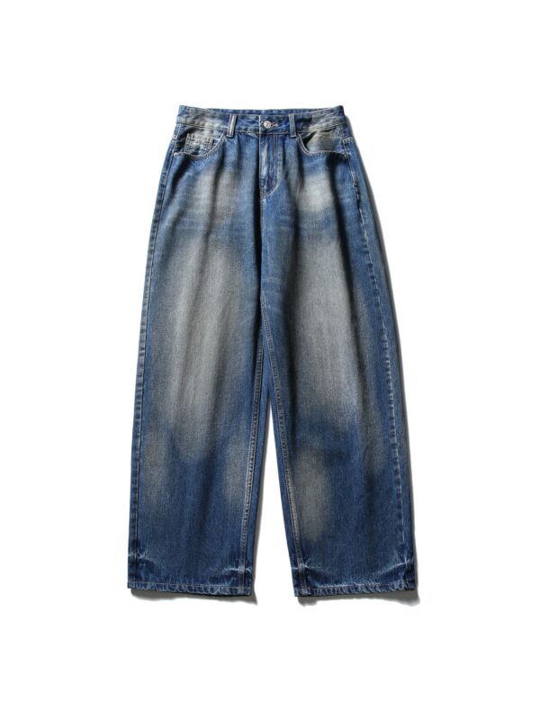 Denim Pants Men Loose Straight Leg Wide Leg Long Pants