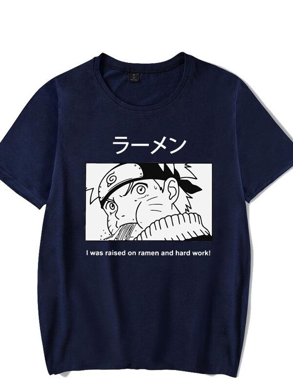 Naruto Shadow Ninja T-shirt for Men and Women Couple Short sleeved Harajuku T-shirt Top