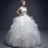 100% real photo Appliques pearls Vintage White Wedding Dresses  Vestidos de Noivas Plus Size Strapless Bridal Ball Gowns